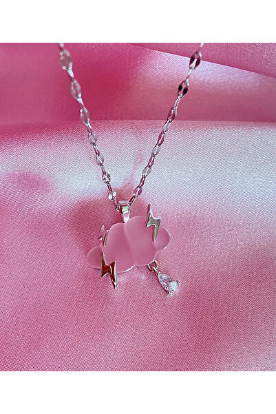 h&b design jewel Çelik Pinky Bulut Kolye