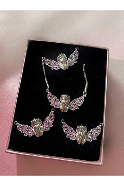 h&b design jewel Silver Melek Kolye