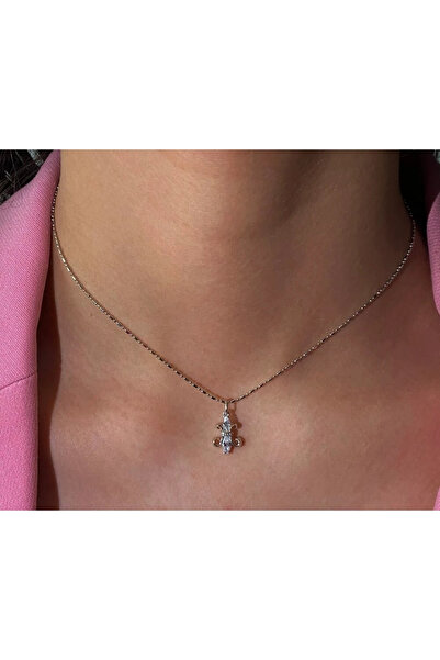 h&b design jewel Silver Fransız Zambaklı Choker