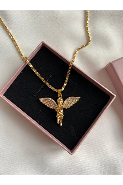 h&b design jewel Steel Chain Angel Necklace