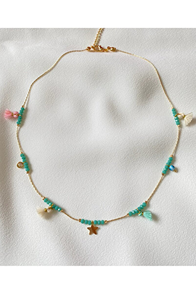 h&b design jewel Yeşil Mini Kolye