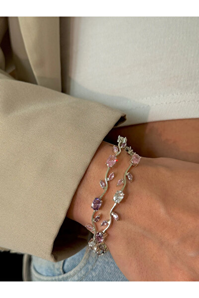 h&b design jewel Silver Lila Detay Bileklik