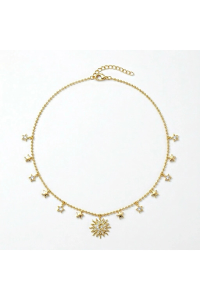 h&b design jewel Güneş Charmlı Kolye