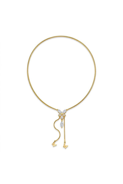 h&b design jewel Çelik Asansörlü Kelebek Kolye