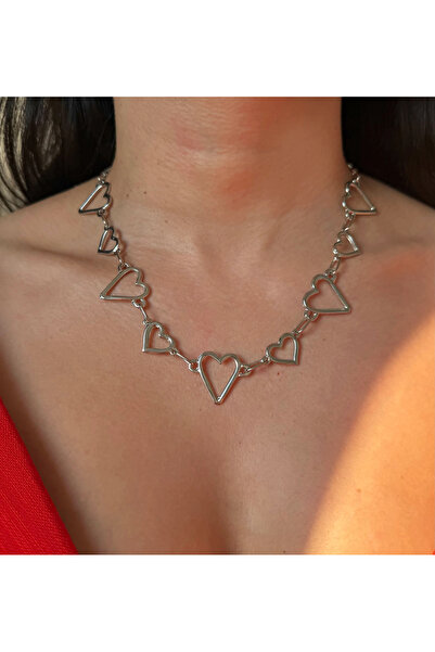 h&b design jewel Heart Detail Necklace