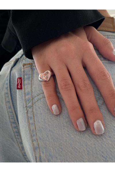h&b design jewel Love Serçe Parmak Yüzüğü
