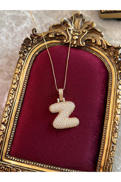 h&b design jewel Steel Hailey Z Letter Necklace