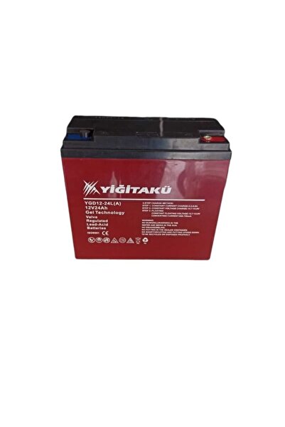 YİGİTECH 12 V 24 Ah Elektirikli Motosiklet Aküsü 2025 2 Ay Tarihli
