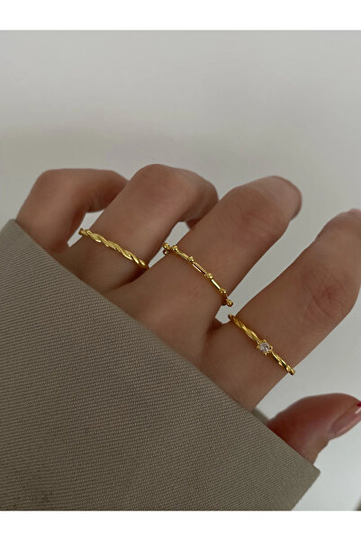 h&b design jewel 925 Ayar Gümüş Yüzük Seti