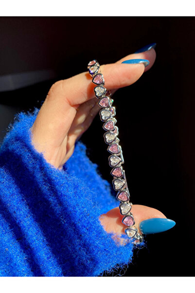 h&b design jewel Çelik Çift Renk Kalp Bileklik