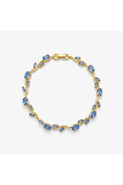 h&b design jewel Steel Gold Blue Tulip Bracelet