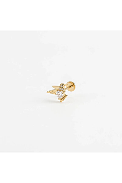h&b design jewel Cerrahi Çelik Gold Anka Kuşlu Piercing