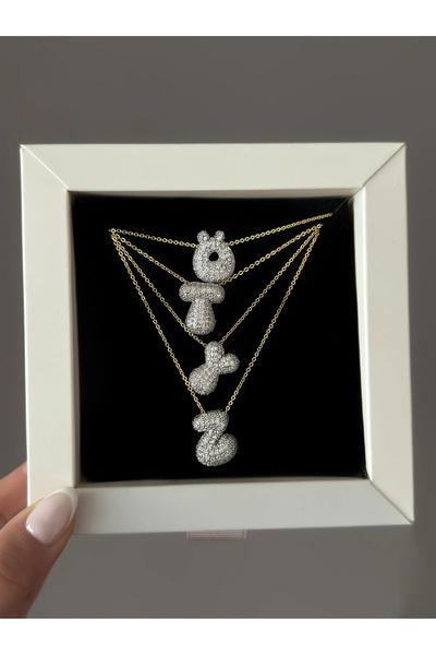 h&b design jewel Steel Mix Balloon Letter Y Necklace