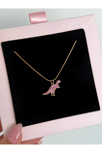 h&b design jewel Çelik Gold Pembe Dinazor