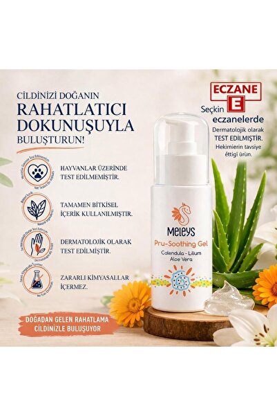 MELEYS RAHATLATICI CİLT BAKIM JELİ KIZARIKLIK KAŞINTI ÖNLEYİCİ CİLT YENİLEYİCİ