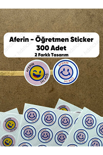 hdsticker 300 Adet Öğretmen Sticker Seti - Ödev Kontrol, Öğrenci Ödül, Bravo ...