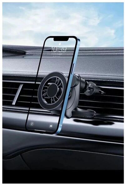 Sezy Klipsli Magsafe Araç Telefon Tutacağı Yatay Klima Araba Telefon Tutacağı...