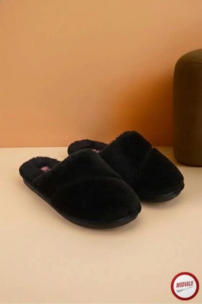 MODVALU Λούτρινες γυναικείες παντόφλες σπιτιού