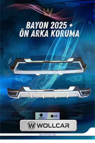 WOLLCAR Hyundai Bayon Ön ve Arka Tampon Koruma Difüzör Seti 2025+ İthal