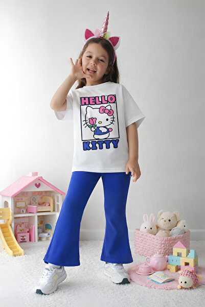 Belya Kids Wear Κοριτσίστικο Σετ Ολόσωμο Τοπ και Κολάν Υπερμεγέθους Μεγέθους ...