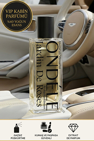 ONDÉLE Jardin De Roses Lüks Araç Parfümü 50ml Sprey | %40 Esans | Romantik Ta...