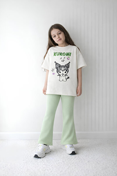 Belya Kids Wear Κοριτσίστικο Σετ Ολόσωμο Τοπ και Κολάν Υπερμεγέθους Σχεδίασης 31