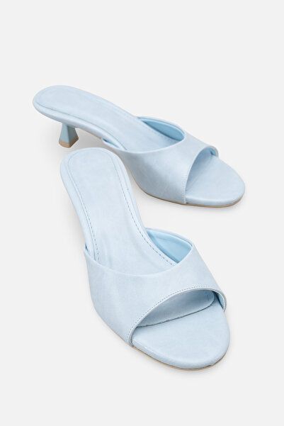 Solo Bag Γυναικείες παντόφλες Baby Blue Rustic, κομψές, νέας σεζόν, ίσιες, άν...