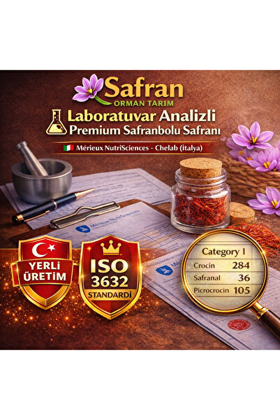 Safran Orman Tarım Yeni Hasat - 5 gram Tarihi Safranbolu Safranı - Laboratuva...