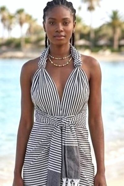 Zeria Home Hürrem Cotton Peshtemal |   Natural Fringed Beach, Pool, Spa, Sauna, Sports, Travel Towel - 6 Colors