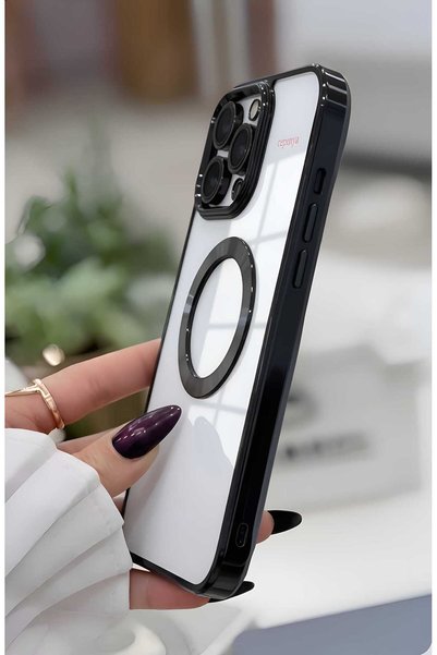 Ceponya iPhone 12 Pro Compatible Case Corners Colorful Luxury Transparent Camera Protection Silicone Cover