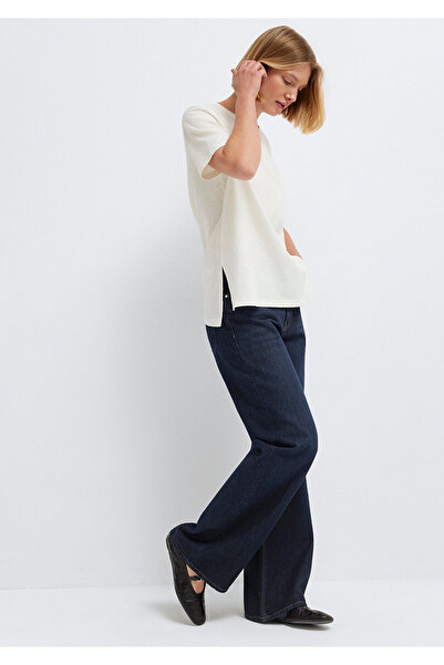 Mavi Μπλουζάκι εκρού με λεπτομέρεια σκίσιμο, χαλαρή εφαρμογή / άνετη γραμμή 1...