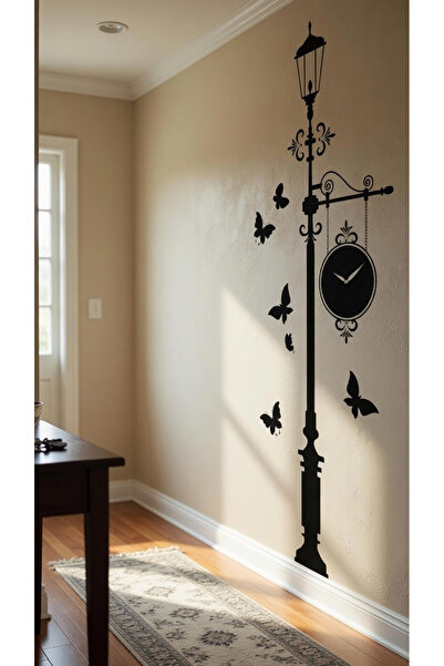 KT Decor Σετ αυτοκόλλητων τοίχου μοντέρνου στυλ για σαλόνι και είσοδο με φωτι...