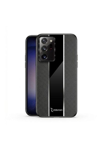 Zebana Samsung Galaxy Note 20 Ultra Compatible Case Premium Leather Case Black