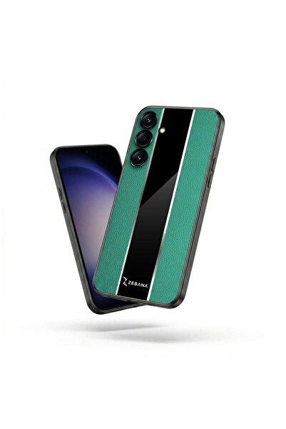 Zebana Samsung Galaxy A24 Compatible Case Premium Leather Case Green