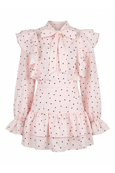 Feya Studio Υπερμεγέθες πουκάμισο και βαμβακερό και λινό σετ με βαμβακερή φούστα