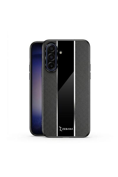 Zebana Samsung Galaxy A17 Uyumlu Kılıf Premium Deri Kılıf Siyah
