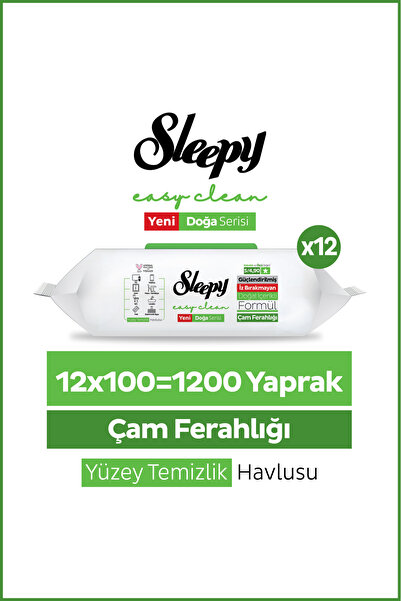 Sleepy Pine Yüzey Temizlik Havlusu Mendili Çam Ferahlığı 12x100 (1200 Yaprak)