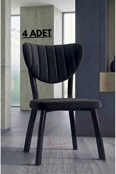 FAYMEND 4 Adet Elma Model Mutfak Sandalyesi Salon Sandalyesi Yemek Sandalyesi...