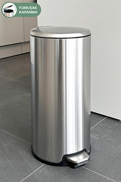 Prima Nova Cigo Педална кофа за боклук 20 л, вътрешна част черна