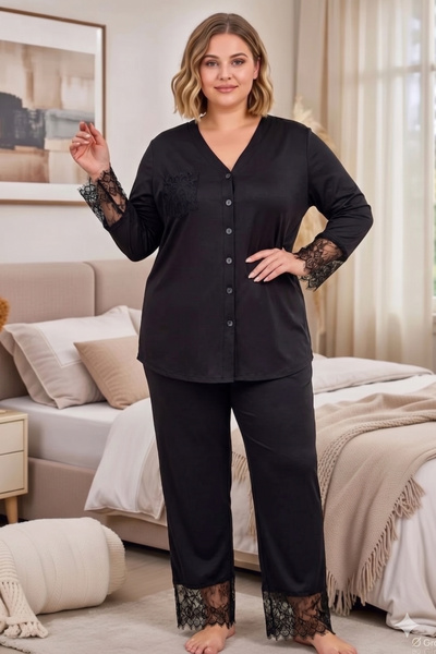 tarzımsüper Plus Size Premium Comfort Series Βαμβακερή μαλακή υφή Δαντέλα με ...