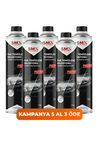 SMX Araba Buharlı Far Temizleme Sıvısı -5 Litre