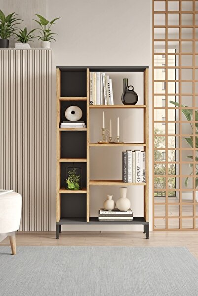 Yurupa Best Kitaplık Metal Ayaklı Çam BES3-AA