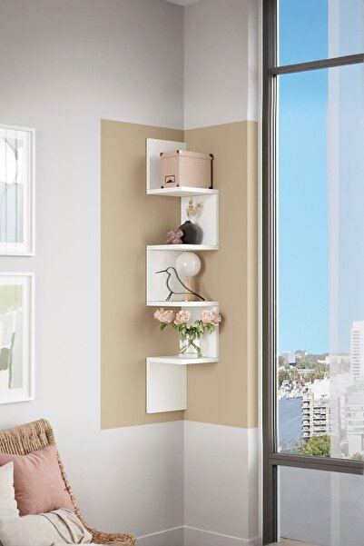 Yurupa Wall R9 Modern Duvar Rafı Kitaplık WAL9-W