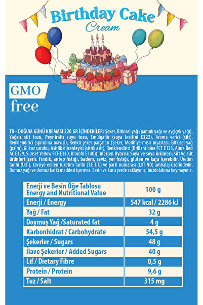 Frapella Doğum Günü Kreması 220 Gr.
