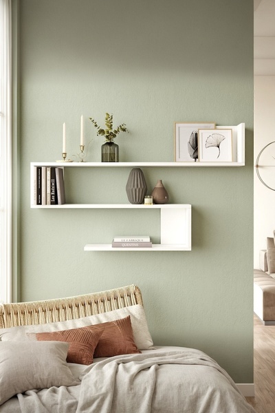 Yurupa Wall R10 Modern Duvar Rafı Kitaplık WAL10-W