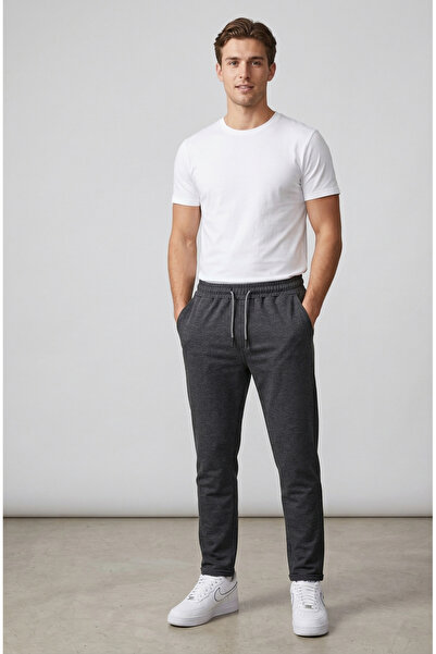just wear zt Unisex Black Jogger Pants with Double Detailing – Comfortable Fi...