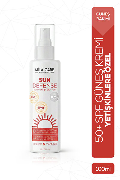 Mila Care Health&Beauty Sun Defense Yüksek Korumalı Güneş Kremi 50+ Spf 100ml