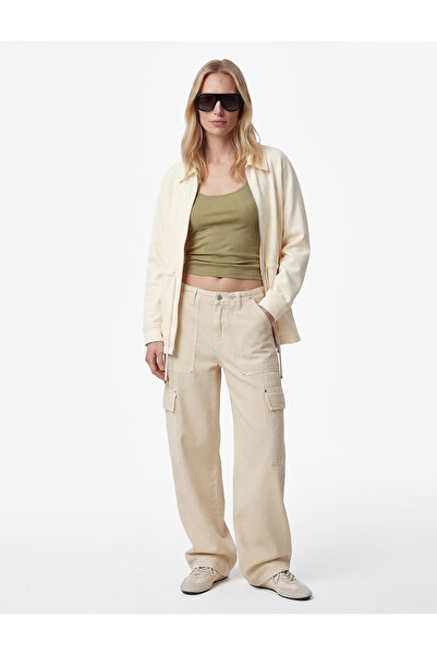 Koton Μακρυμάνικο μπουφάν με ρυθμιζόμενο δέσιμο στη μέση και φερμουάρ