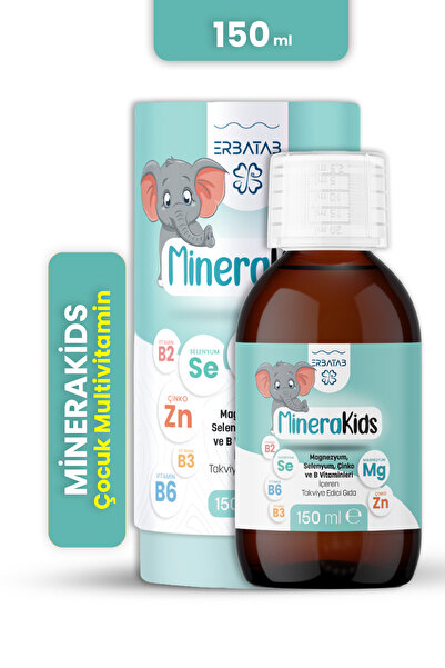 Erbatab Çocuk Multivitamin ( Magnezyum, Çinko, Selenyum ) Minera Kids 150 ml