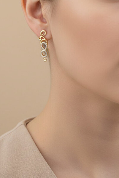 XUPING JEWELRY أقراط من الزركون بتصميم دائم من مجوهرات ستايل إنساي/شوبينغ
